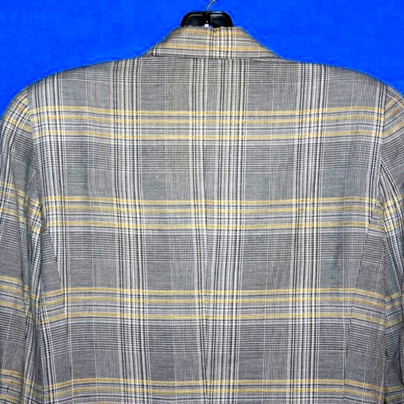 Vintage Leslie Fay Petite Sportswear Double Breasted Blazer - Plaid - Made in US - Picture 2 of 6